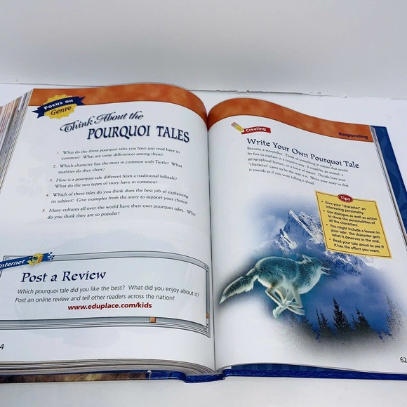 HOUGHTON MIFFLIN READING: STUDENT EDITION GRADE 4 - Hardcover Homeschool Read - Picture 4 of 8